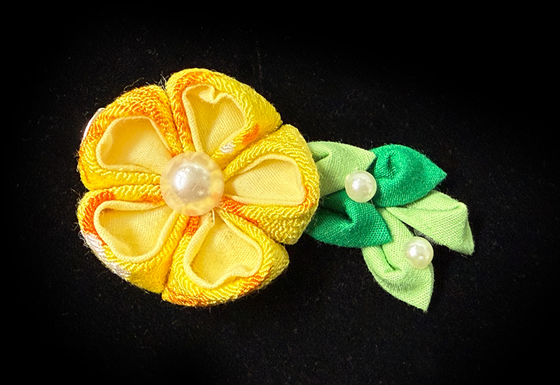 細工纏花雙花髮夾